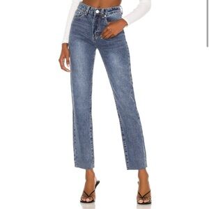 superdown Dylan Straight Denim Jean in Dark Wash
